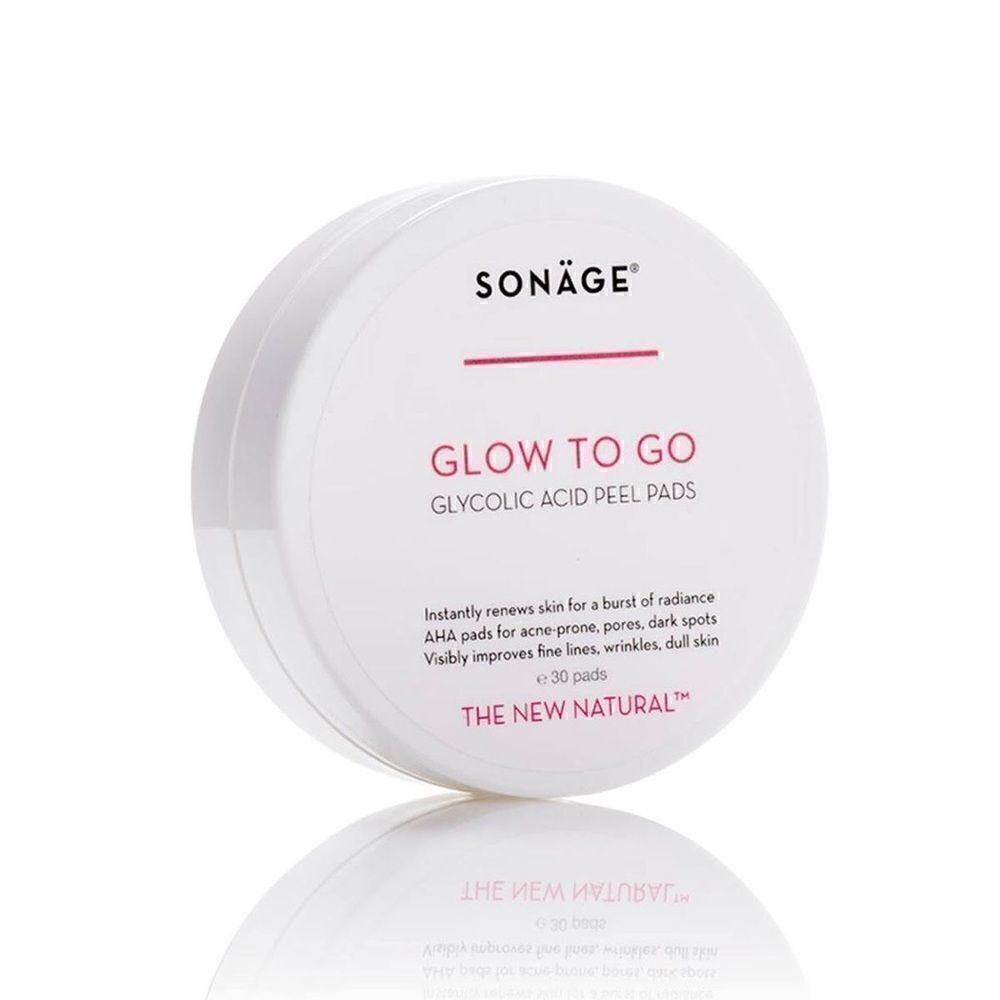 Sonage GLOW TO GO GLYCOLIC ACID PEEL PADS new and sealed